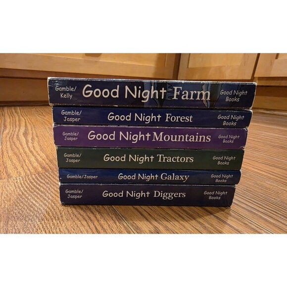 Good Night Board Books Lot Of 6 Tractor Farm Diggers Forest Mts by Adam G - Picture 6 of 9